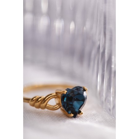 Blue Immortelle ring à prix réduit toute l'année