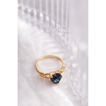 Blue Immortelle ring à prix réduit toute l'année