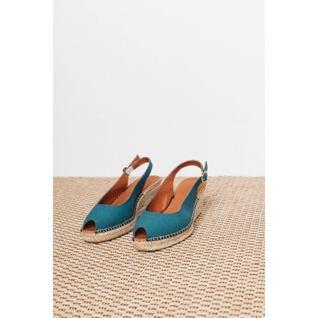 Manuela duck blue espadrilles pas cheres