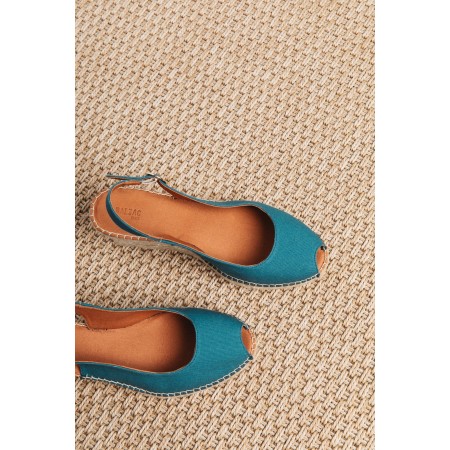 Manuela duck blue espadrilles pas cheres