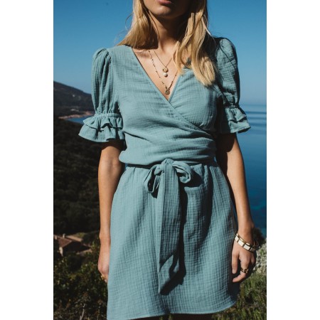 Linden green Ganache dress soldes