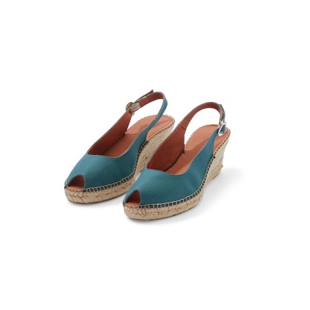 Manuela duck blue espadrilles pas cheres