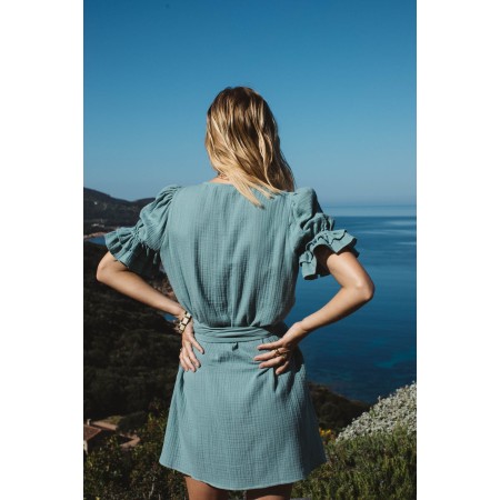 Linden green Ganache dress soldes