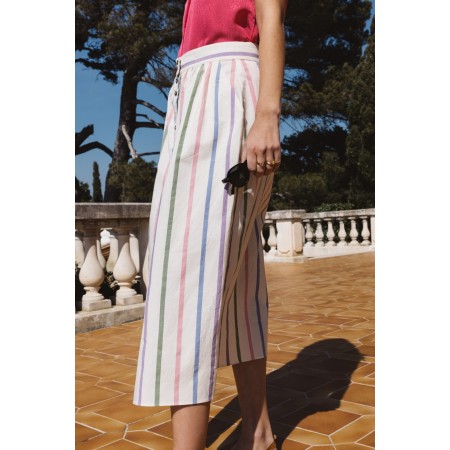 Sally striped skirt basket pas cher