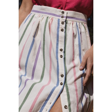 Sally striped skirt basket pas cher