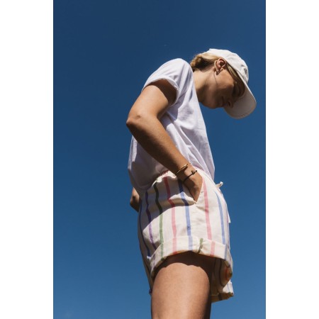 Striped palm tree shorts sur le site 