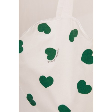 Freesia green hearts tote bag chez Cornerstreet bien 