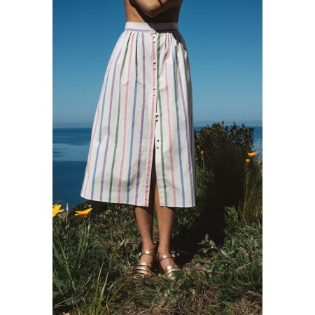 Sally striped skirt basket pas cher