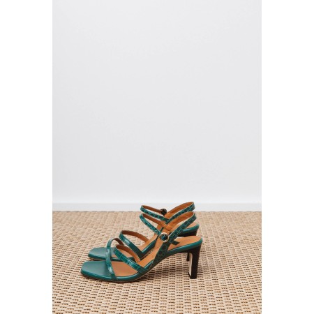 Embossed green Naïade sandals Faites des économies