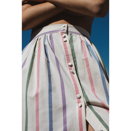 Sally striped skirt basket pas cher