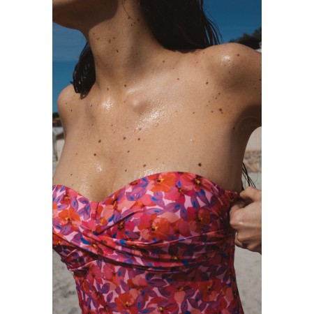 Flower print Loos swimsuit soldes