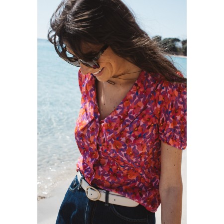 De Meuron flower print shirt sur le site 