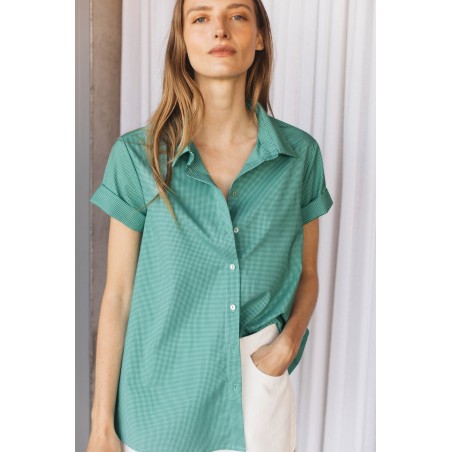 Adriane green gingham shirt Jusqu'à 80% De Réduction