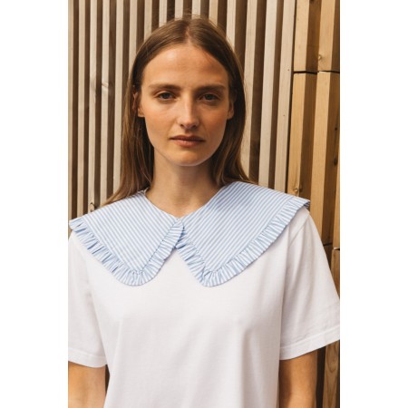 Blue striped Odine collar pas cher chine