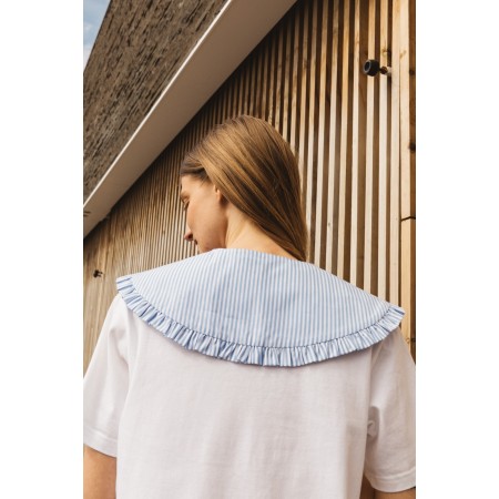 Blue striped Odine collar pas cher chine