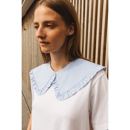 Blue striped Odine collar pas cher chine