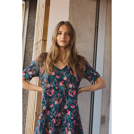 Bird print Hania dress en ligne