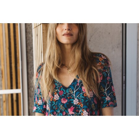 Bird print Hania dress en ligne