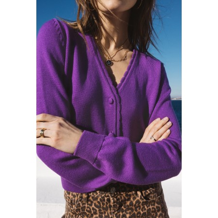 Purple Izia cardigan hantent personnes