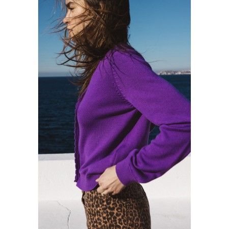 Purple Izia cardigan hantent personnes