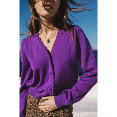 Purple Izia cardigan hantent personnes