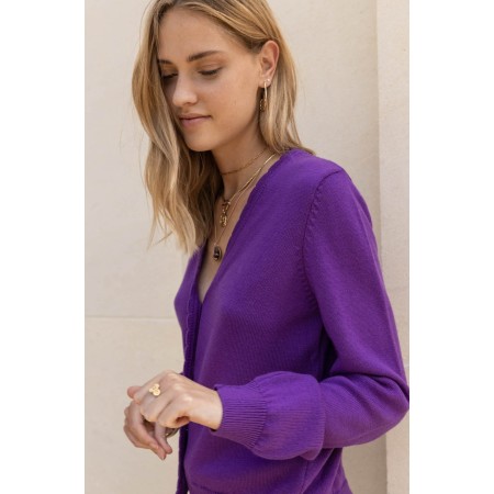 Purple Izia cardigan hantent personnes