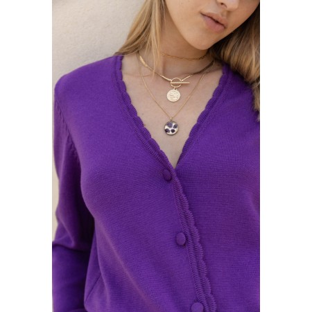 Purple Izia cardigan hantent personnes