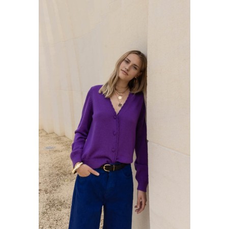 Purple Izia cardigan hantent personnes