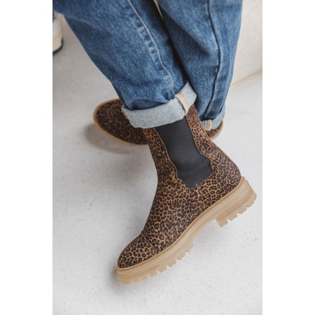 Leopard Fleuron ankle boots (old) les muscles