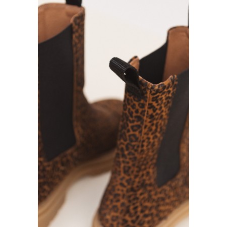 Leopard Fleuron ankle boots (old) les muscles