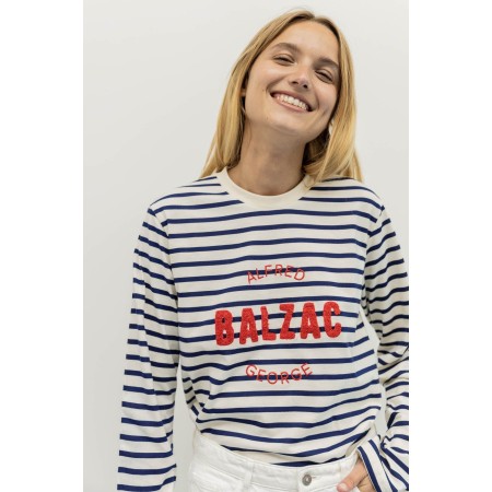 Striped George Literary Top livraison et retour toujours gratuits