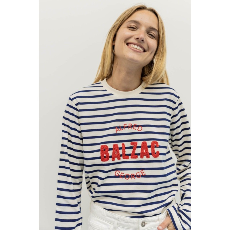 Striped George Literary Top livraison et retour toujours gratuits