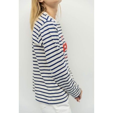 Striped George Literary Top livraison et retour toujours gratuits