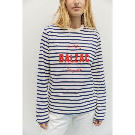 Striped George Literary Top livraison et retour toujours gratuits