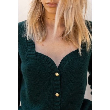 Fir green Bust cardigan livraison gratuite