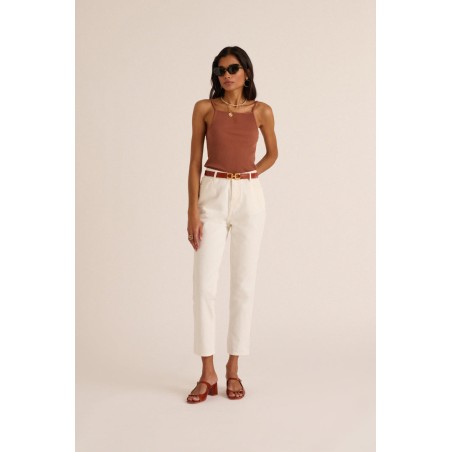 Pearl white Mattis jeans en linge