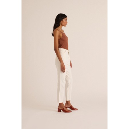 Pearl white Mattis jeans en linge