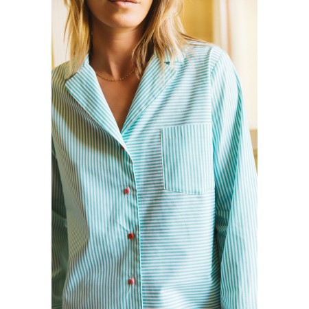 Shirt Enchanteur green stripes votre