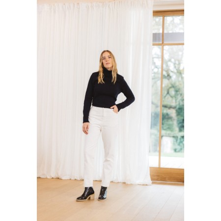 Pearl white Mattis jeans en linge