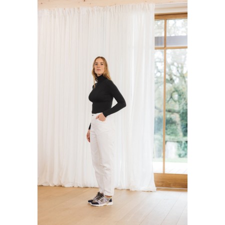 Pearl white Mattis jeans en linge