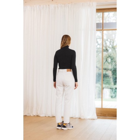 Pearl white Mattis jeans en linge