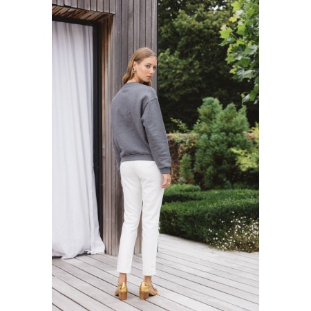 Pearl white Mattis jeans en linge