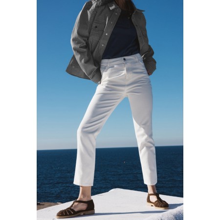 Pearl white Mattis jeans en linge