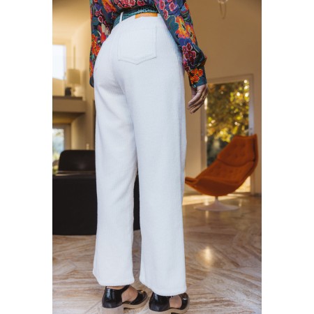 Pearl white Adriano trousers paiement sécurisé