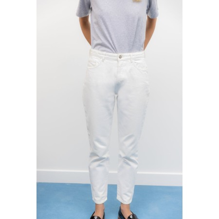 Pearl white Mattis jeans en linge