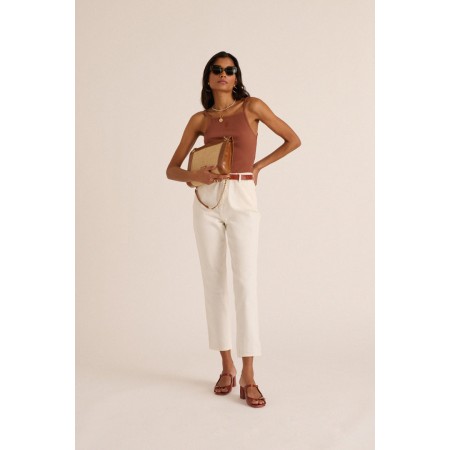 Pearl white Mattis jeans en linge