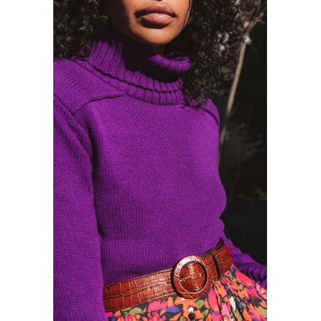 Purple Dalia sweater Venez découvrir notre 