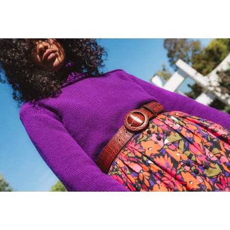 Purple Dalia sweater Venez découvrir notre 