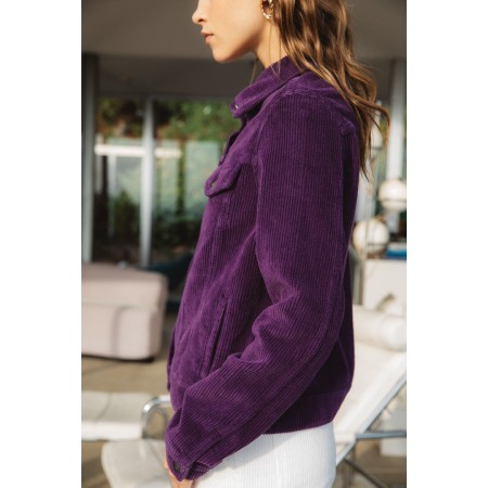 Zoe purple jacket de France