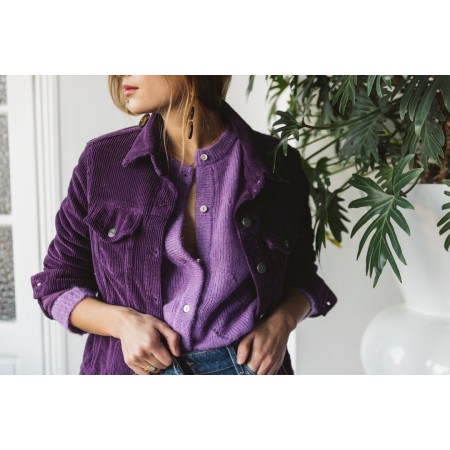 Zoe purple jacket de France